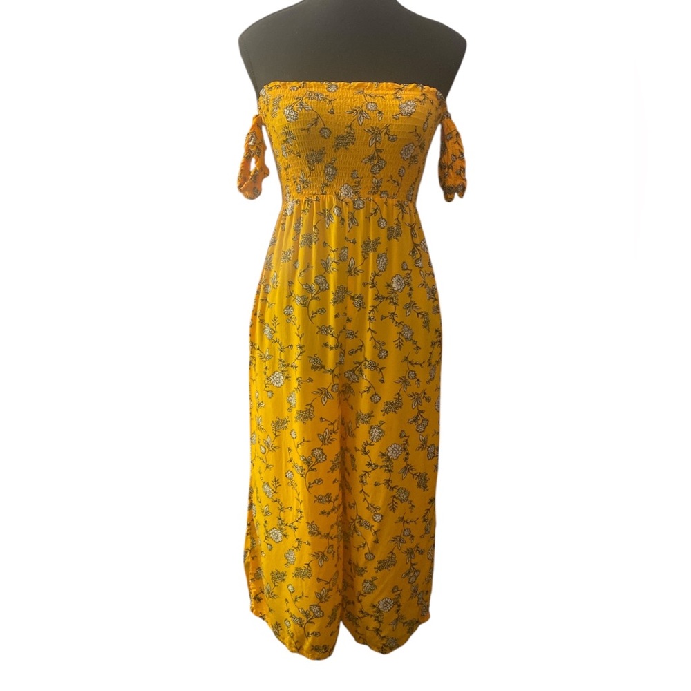 Cotton-on Yellow Floral Romper GUC XXS/PPP